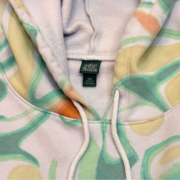 Wild Fable Colorful Abstract Women's Cropped Hoodie XXL - Picture 4 of 5